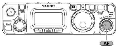 YAESU FT-817ND - RÉGLAGE DU VOLUME AUDIO EN RÉCEPTION - 1