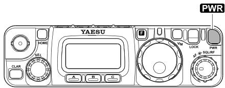 YAESU FT-817ND - METTRE LE TRANSCEIVER SOUS ET HORS TENSION - 1