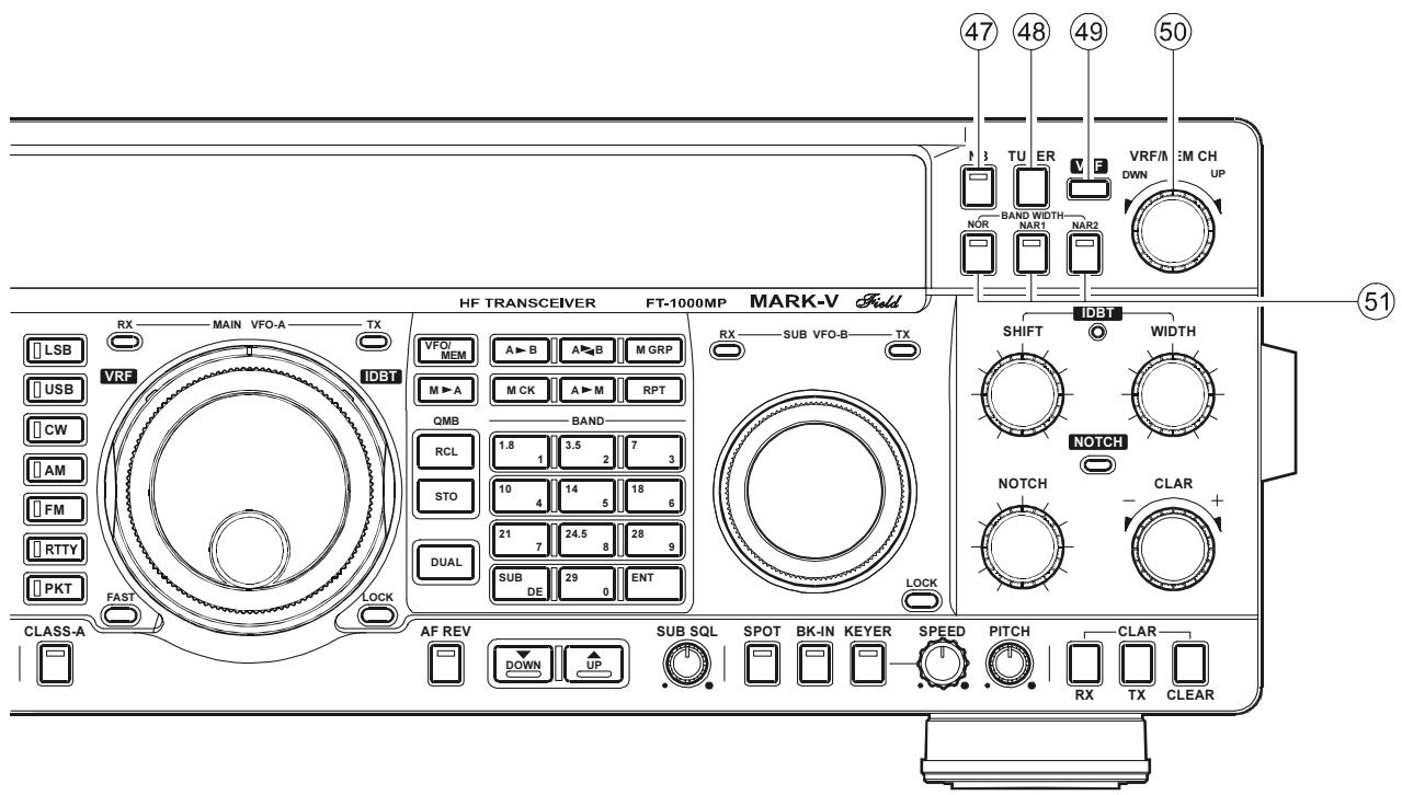 YAESU MARK-V FT-1000MP FIELD - BAND (clavier) - 1