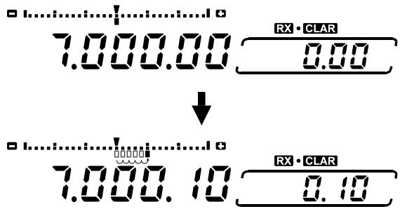 YAESU MARK-V FT-1000MP FIELD - ECHELLE D'ACCORD ETALEE - 1