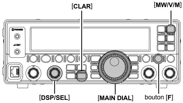 YAESU FT-450 - LABELLISATION DES MÉMOIRES - 1