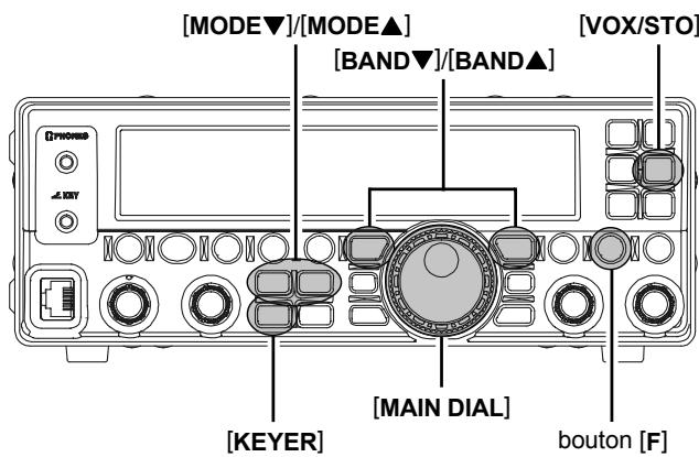 YAESU FT-450 - INITIALISATION POUR UN MANIPULATEUR MANUEL (OU SON ÉMULATION) - 1