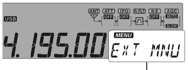 YAESU FT-450 - EMPLOI DU MENU - 2