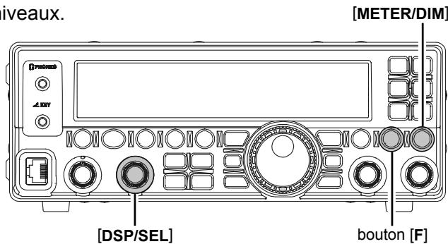 YAESU FT-450 - LUMINOSITE DE L'AFFICHEUR - 1
