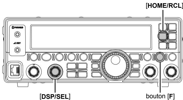YAESU FT-450 - NIVEAU DE CONTRASTE DE L'AFFICHEUR - 1