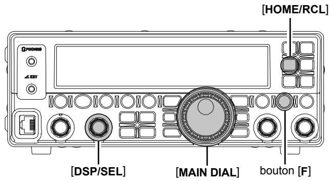 YAESU FT-450 - MÉMOIRES CANAUX HOME - 1