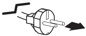 SANYO PLV-Z2 - REMARQUE CONCERNANT LE CORDON D'ALIMENTATION - 3