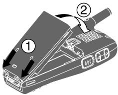SANYO SCP-4920 - Mise en place de la batterie - 1