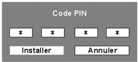 SANYO PLC-XU101 - Entrer un code PIN - 1