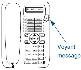 AASTRA M740E - Consulter le journal des appels reçus - 1