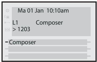 AASTRA 480I IP SIP PHONE - Composer un numero directement - 1