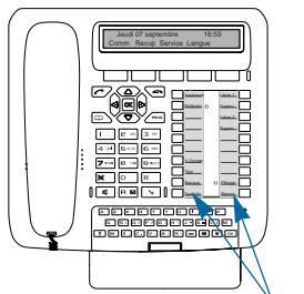 AASTRA M760 - Identifier les touches programmées - 1