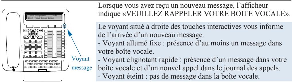 AASTRA M760 - Consulter les messages reçus - 1