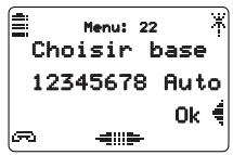 AASTRA M921 - Choix de la base - 1