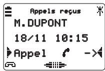 AASTRA M921 - Effacer un appel reçu du journal - 1
