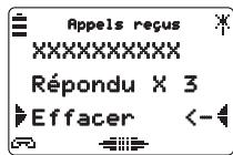 AASTRA M921 - Effacer un appel reçu du journal - 2