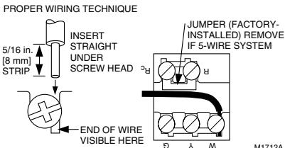 HONEYWELL T8132 - Wire Thermostat Terminals - 3