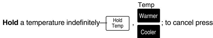 HONEYWELL T8132 - Temporarily Change temperature for current period only - 1