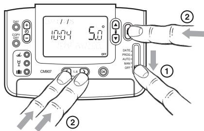 HONEYWELL CM900 RF - Acceder au mode Installateur - 1
