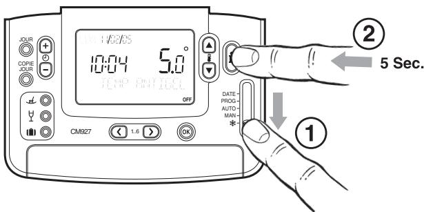 HONEYWELL CM927RF - Pour changer l'un de ces paramètres : - 1