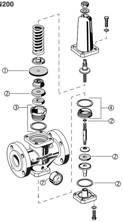HONEYWELL D15NP - Austauschteile · Exchange parts · Pièce de rechange · Pezzi di ricambio - 2