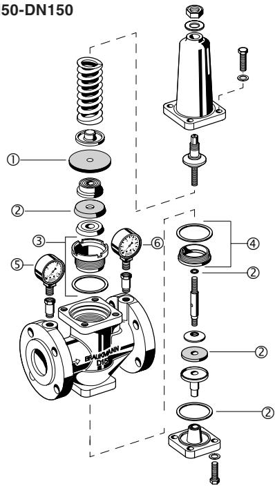 HONEYWELL D15NP - Austauschteile · Exchange parts · Pièce de rechange · Pezzi di ricambio - 1