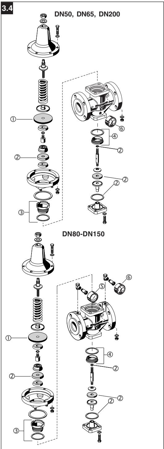 HONEYWELL D15NP - Austauschteile · Exchange parts · Pièce de rechange · Pezzi di ricambio - 1