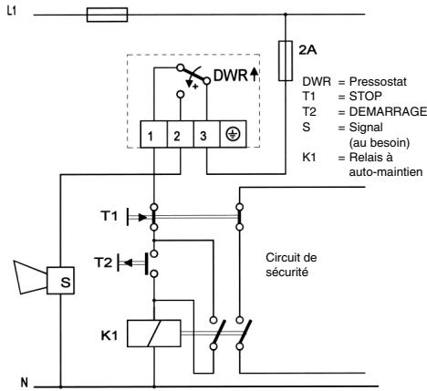 HONEYWELL EX-DGM - Verrouillage électrique externe dans l'armoire de distribution (circuits suggérés) - 1