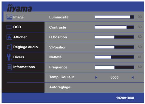 IIYAMA B2712HDS - UTILISATION DU MONITEUR - 1