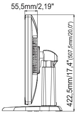 IIYAMA B2712HDS - DIMENSIONS - 2