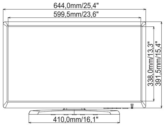 IIYAMA B2712HDS - DIMENSIONS - 1