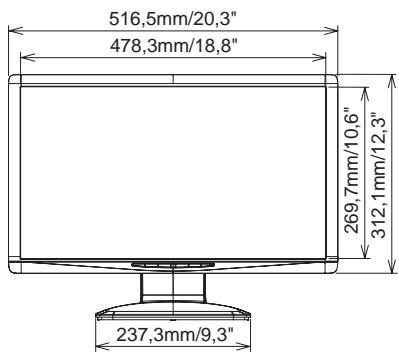 IIYAMA E2208HDS - DIMENSIONS - 1