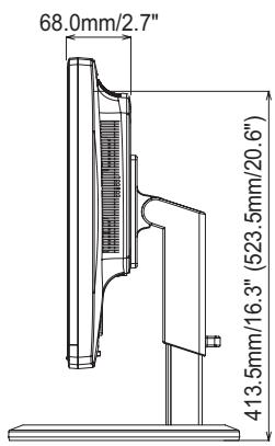 IIYAMA E2409HDS - DIMENSIONS : ProLite B2409HDS / ProLite B2409HDSD - 2