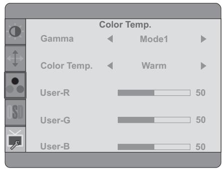 IIYAMA E2409HDS - Color Temp. - 1