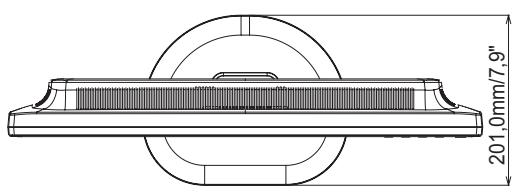 IIYAMA PROLITE B2409HDSD - Dimensions : ProLite E2409HDS - 3