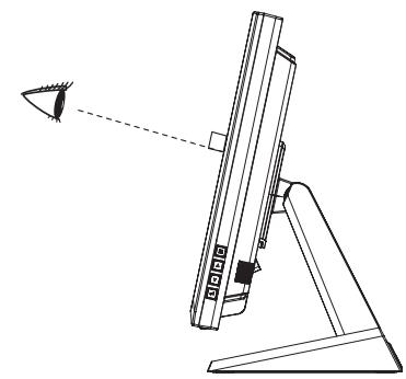 IIYAMA T1531SR - Ajustement del'angle de VISION - 1