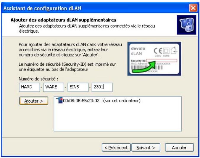 DEVOLO DLAN HS ETHERNET - Configuration du réseau dLAN avec l'Assistant de configuration dLAN - 4