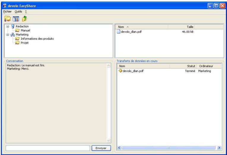 DEVOLO DLAN HS ETHERNET - Communication au sein du réseau à l'aide de EasyShare - 1
