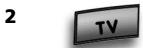 ONE FOR ALL URC 3720 - Ejemplo: Configurar ONE FOR ALL 2 para su television: - 2
