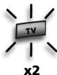 ONE FOR ALL URC 3720 - Przyklad: Aby wyszukac kod dla danego telewizora: - 1