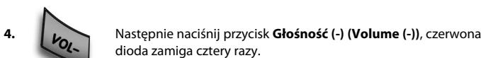 ONE FOR ALL URC 3720 - Aby anulowac "Blokadę gośnosci" dla trybu: - 4
