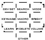 ONE FOR ALL URC 8305 - MAGIC MAGIC (in "shifted" of "programmer" modus) - 1