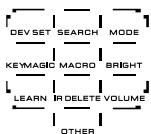 ONE FOR ALL URC 8305 - MAGIC (em shifted ou modo de programação) - 1