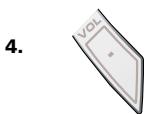 ONE FOR ALL URC 8350 - To cancel the "Volume Punch Through" per mode: - 4