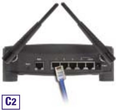 LINKSYS BEFW11S4 - Schritt 1: Anschließen des Routers - 4