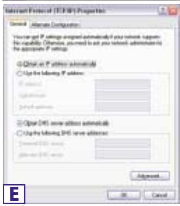 Internet Protocol (TCP/IP) Properties General Alternate Designation You can get IP settings designed automatically if your network supports the capability. Otherwise, you need to ask your network administrator to the appropriate IP settings. ○ Open an IP address automatic ○ Use the following IP address: □ Open □ Use the ○ Open DMS server address automatics ○ Use the following DMS server addresses: □ Open DMS server □ Open DMS server Admitted... OK Cancel