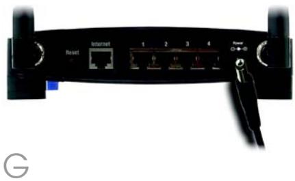 LINKSYS WRT54G - Sluit de router aan - 2