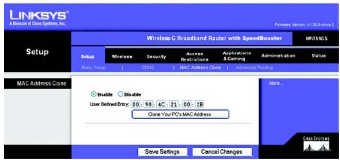 LINKSYS WRT54GS - Im webbasierten Dienstprogramm des Routers - 2