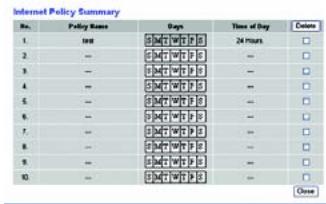 LINKSYS WRT54GS - Pour creer une strategie d'accès à Internet : - 2