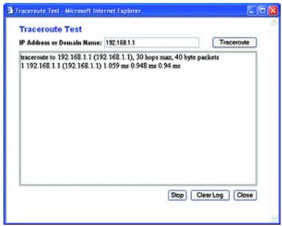 LINKSYS WRT54GS - Onglet Administration - Log (Administration - Fichier journal) - 2